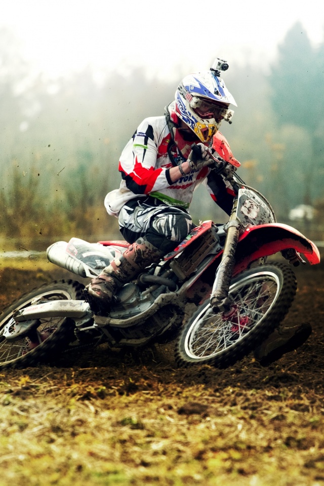 Зрелищное ралли на мотоциклах обои