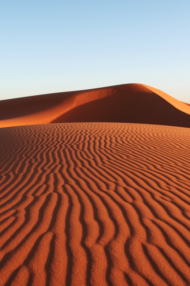 Красные барханы пустыни обои