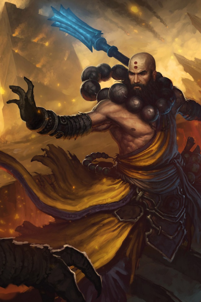 Монах из Diablo 3 обои
