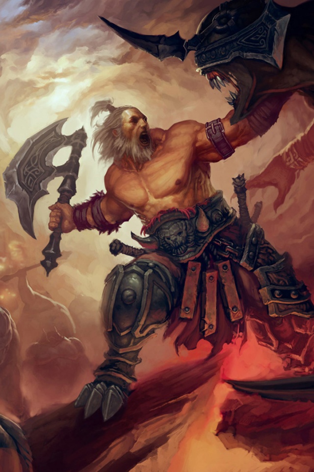 Варвар из Diablo 3 обои