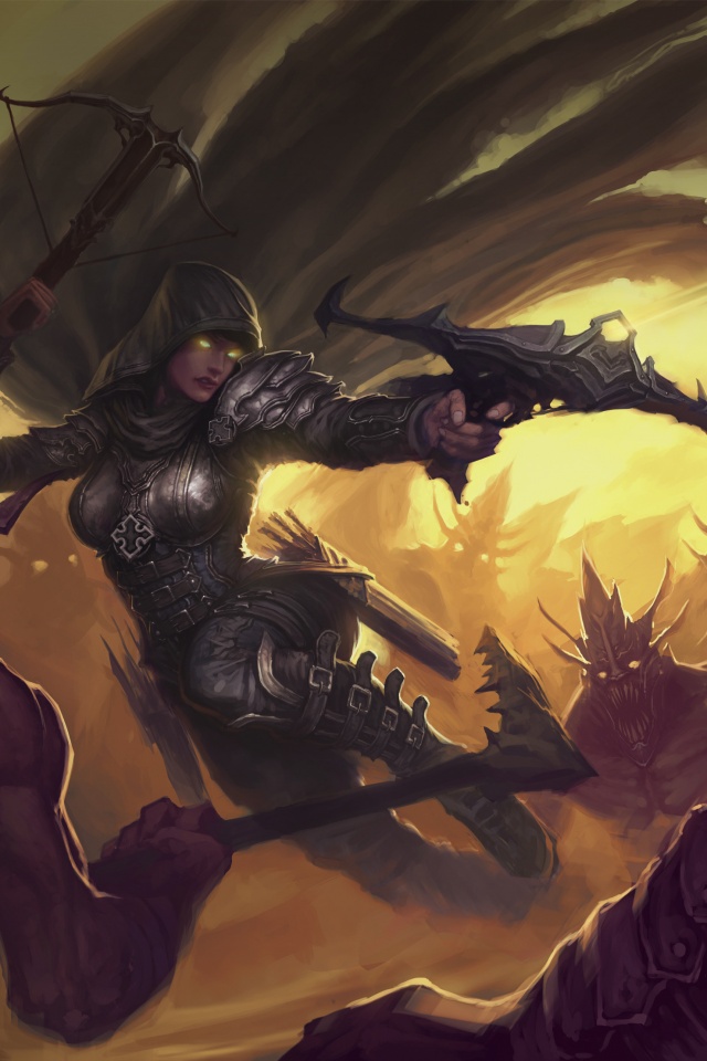 Охотник на демонов из Diablo 3 обои