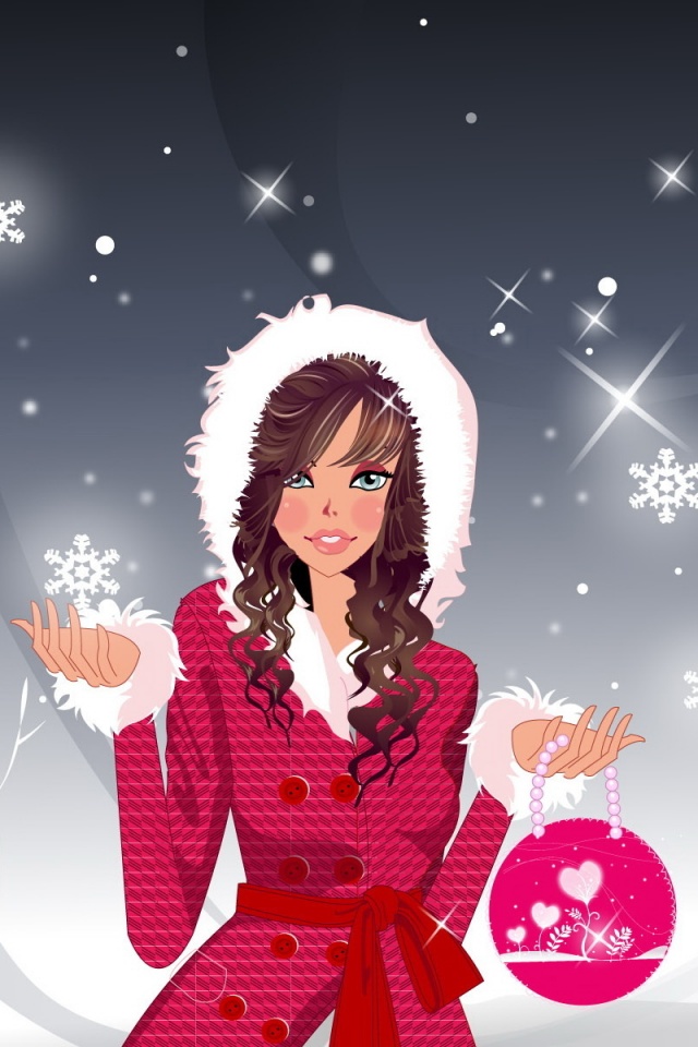 Модный новый год обои