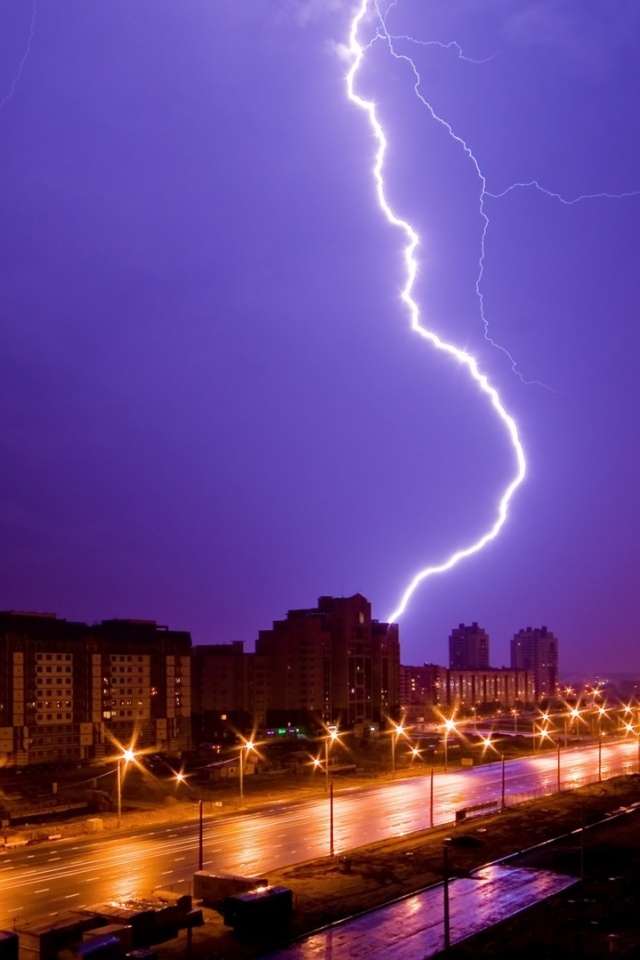 Молния обои