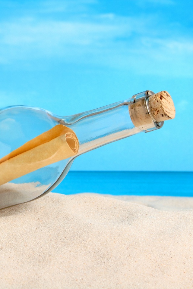 Послание в бутылке обои