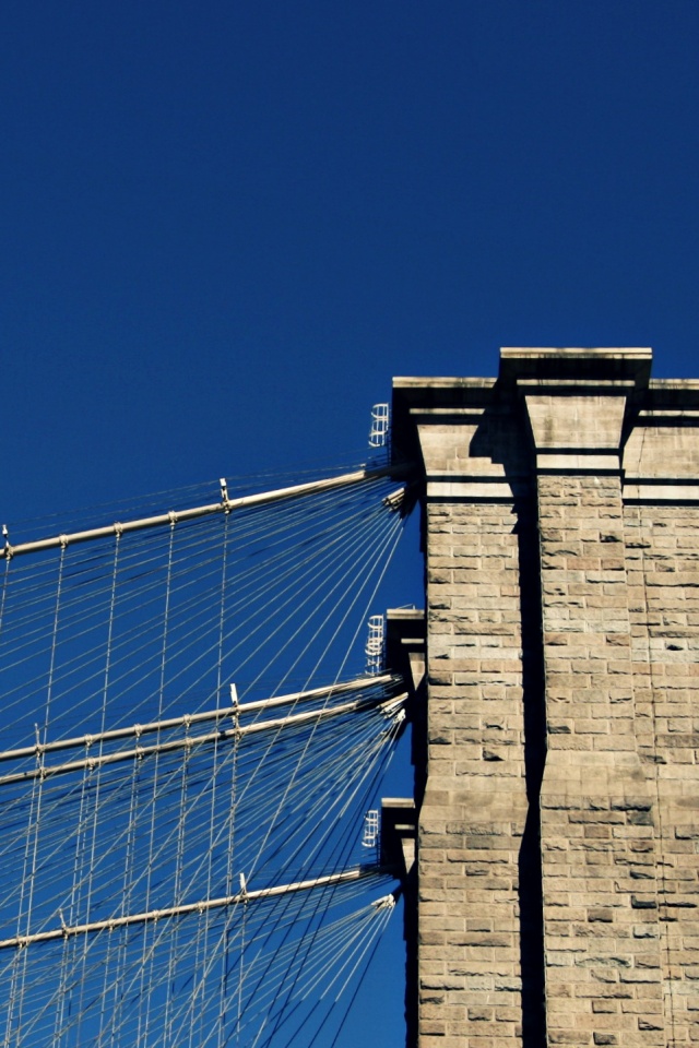 Одна из арок Бруклинского Моста обои