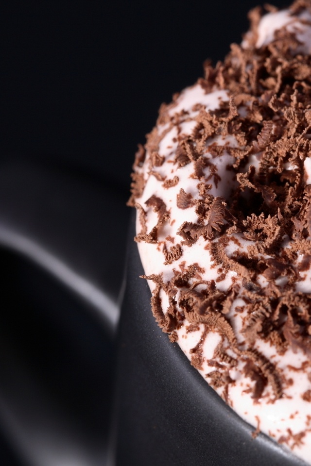 Кофе со сливками и шоколадом обои