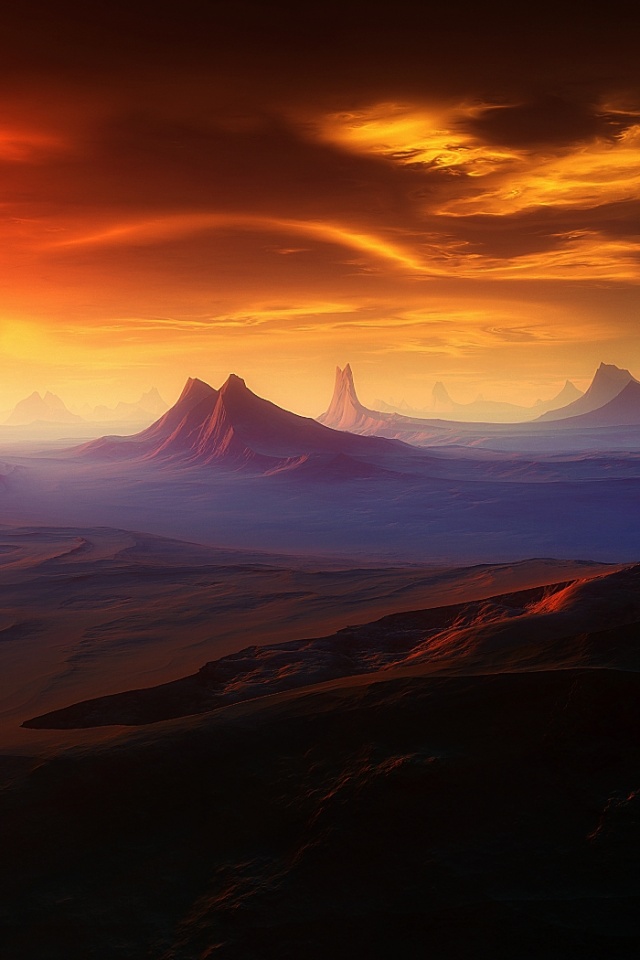 Инопланетный ландшафт обои