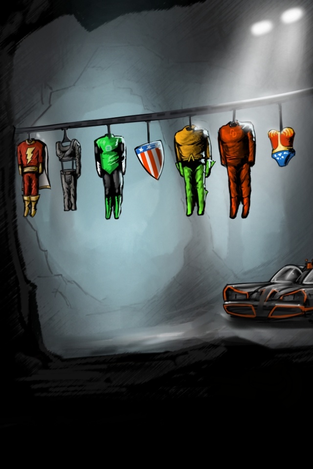 Пещера супергероев обои