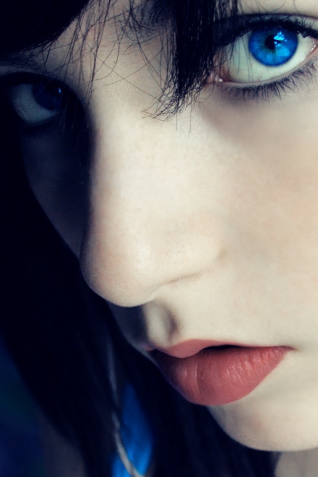 Наушники и девушка обои