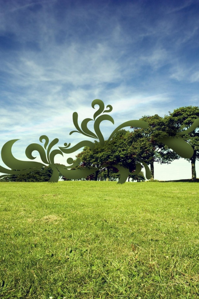 На равнине обои