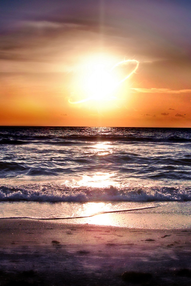 Морской закат обои