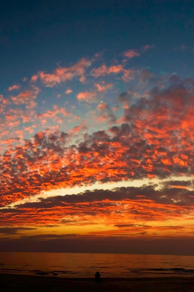 Изумитеьное закатное небо обои