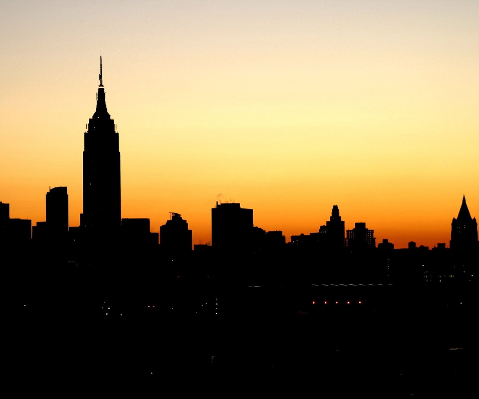 Утренний город обои