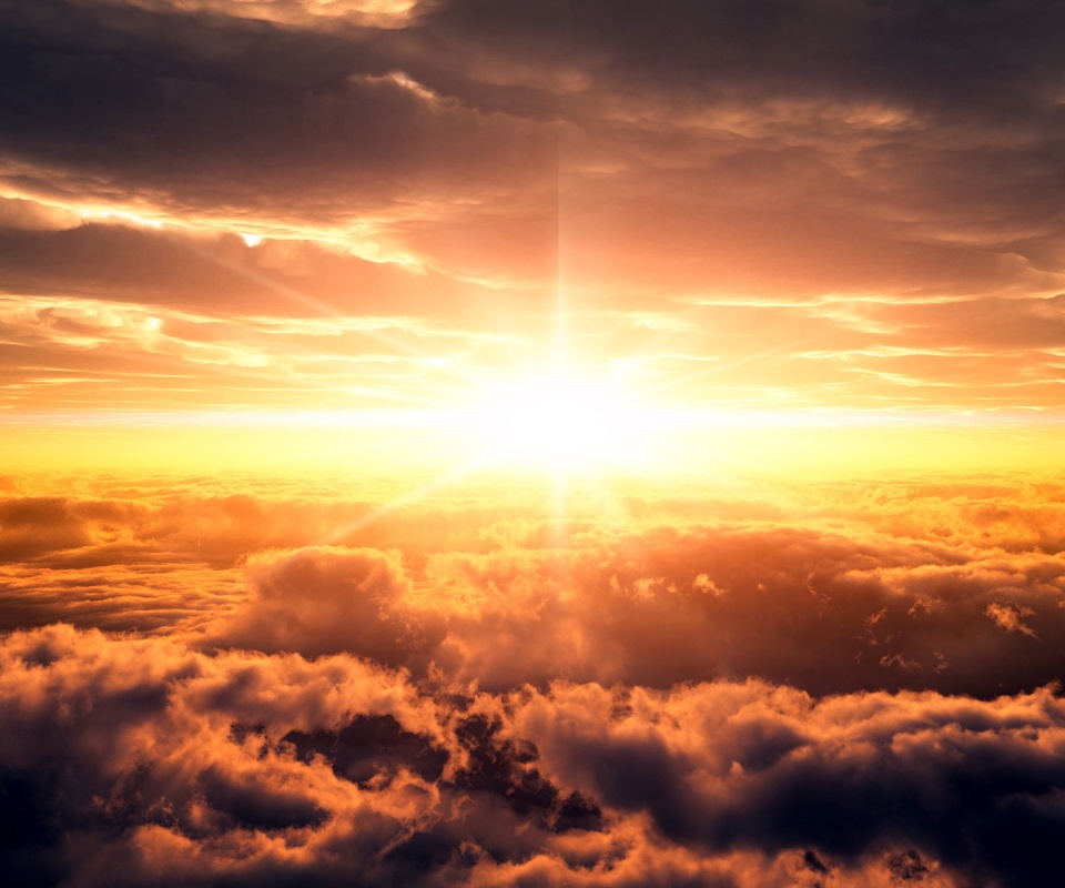 Небеса и солнце обои