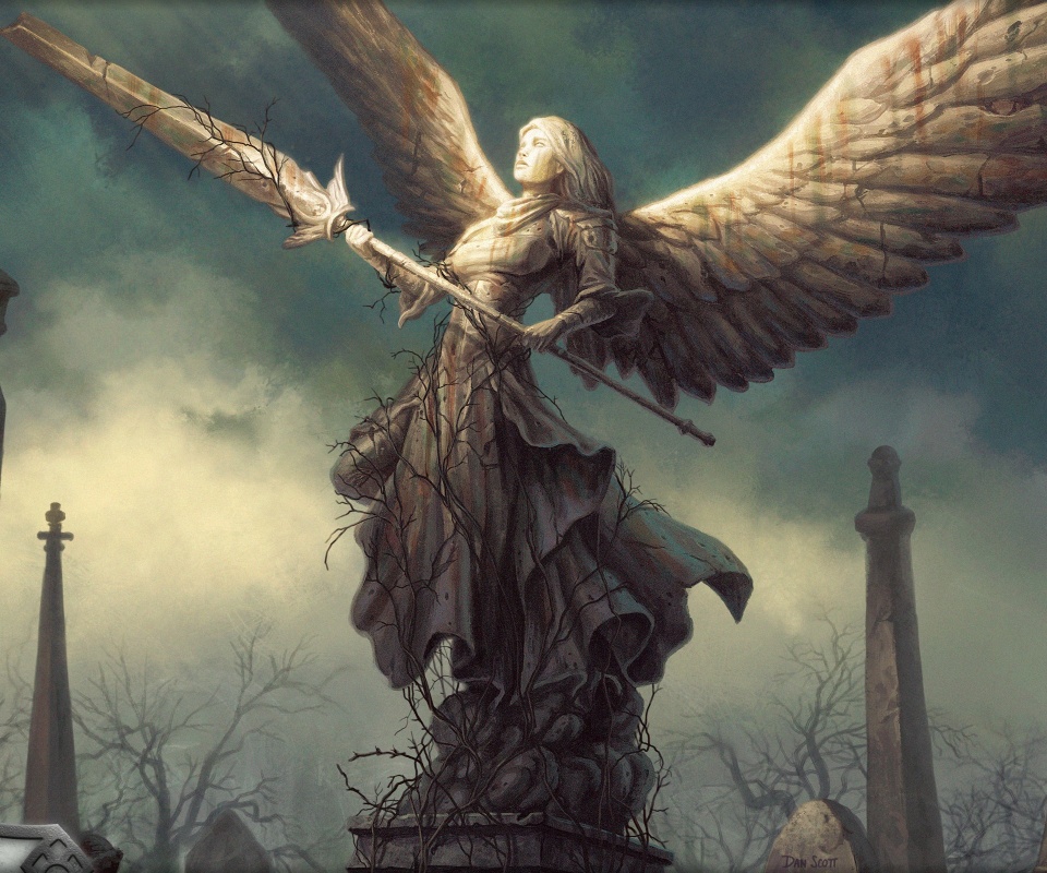 Ангел с мечом обои