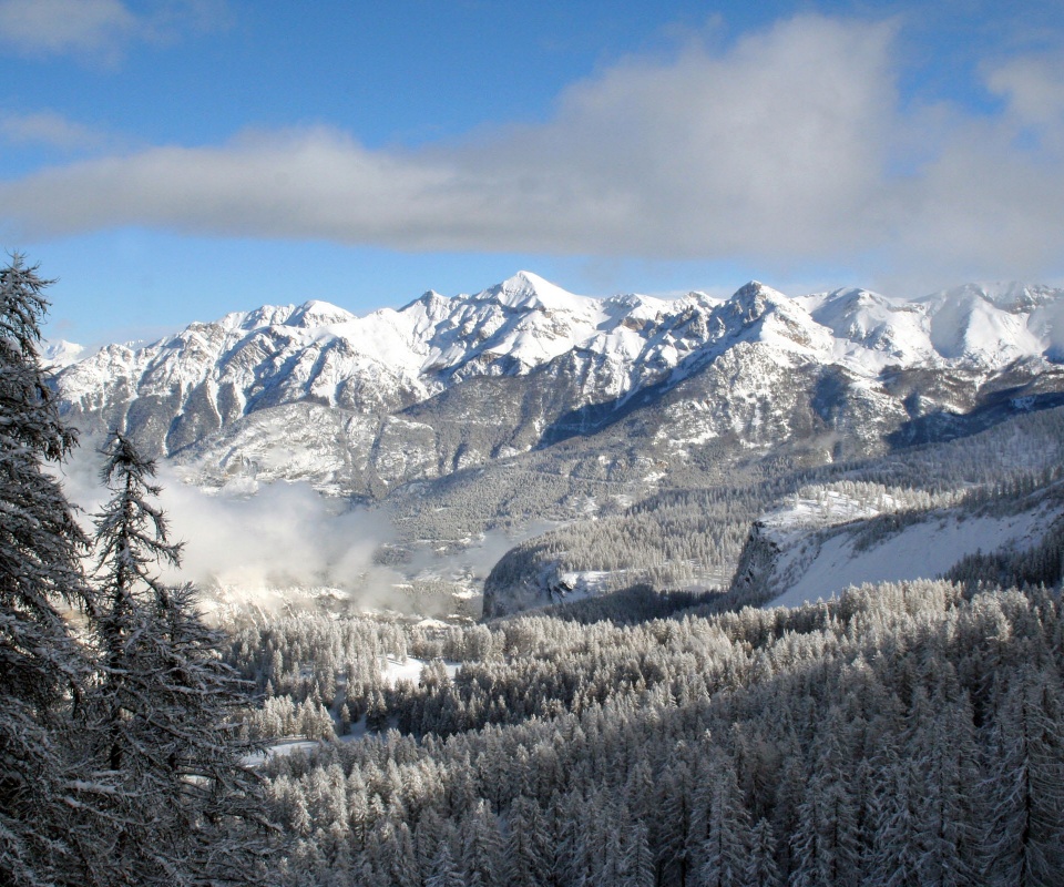 Горный пейзаж обои