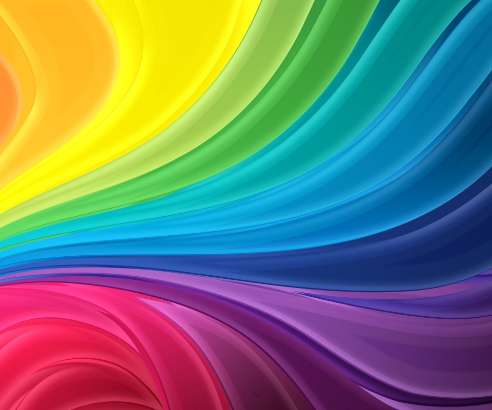 Радужные завихрения обои