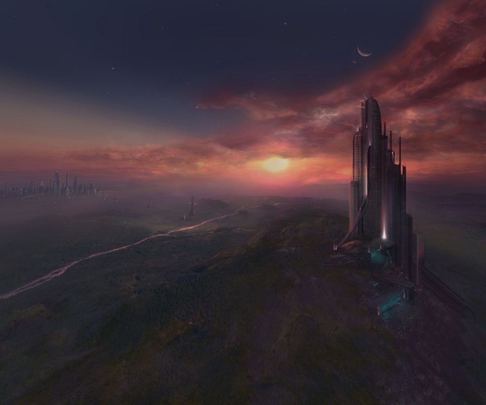 Города будущего обои