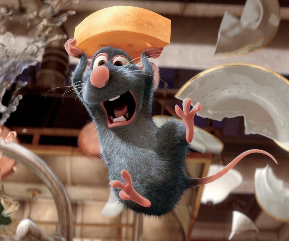 Крыса с сыром из Рататуя обои
