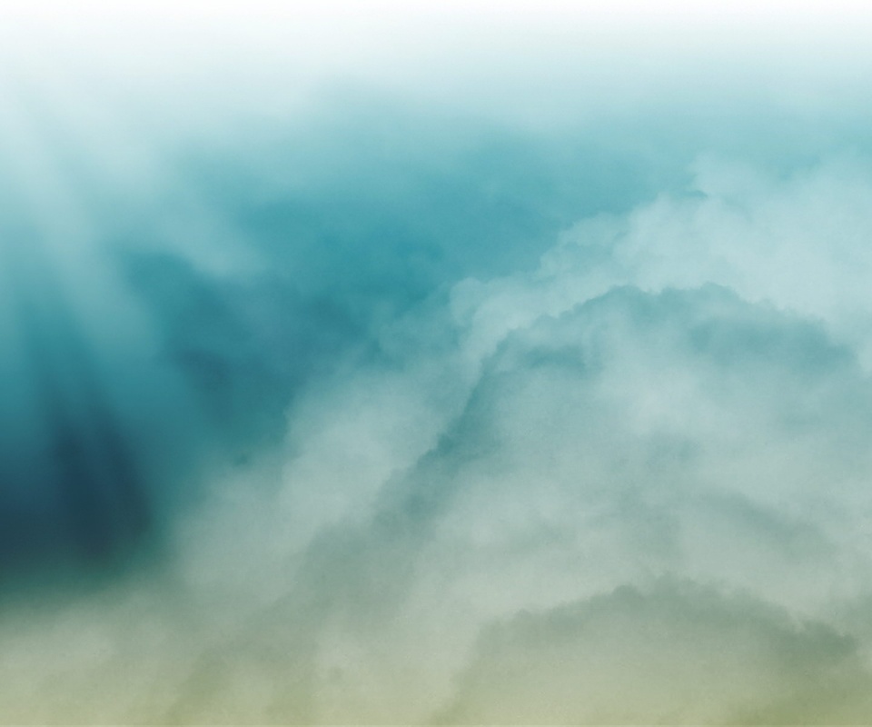 Облака акварелью обои