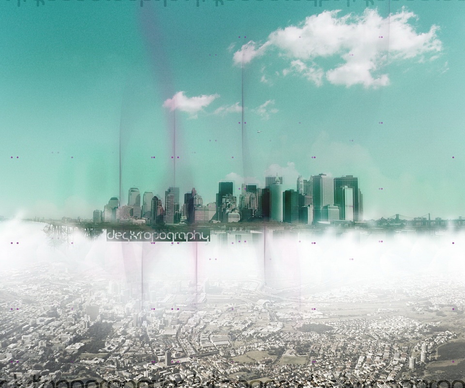 Летающий город обои