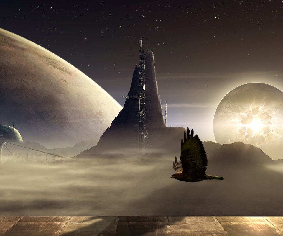 Город на другой планете обои