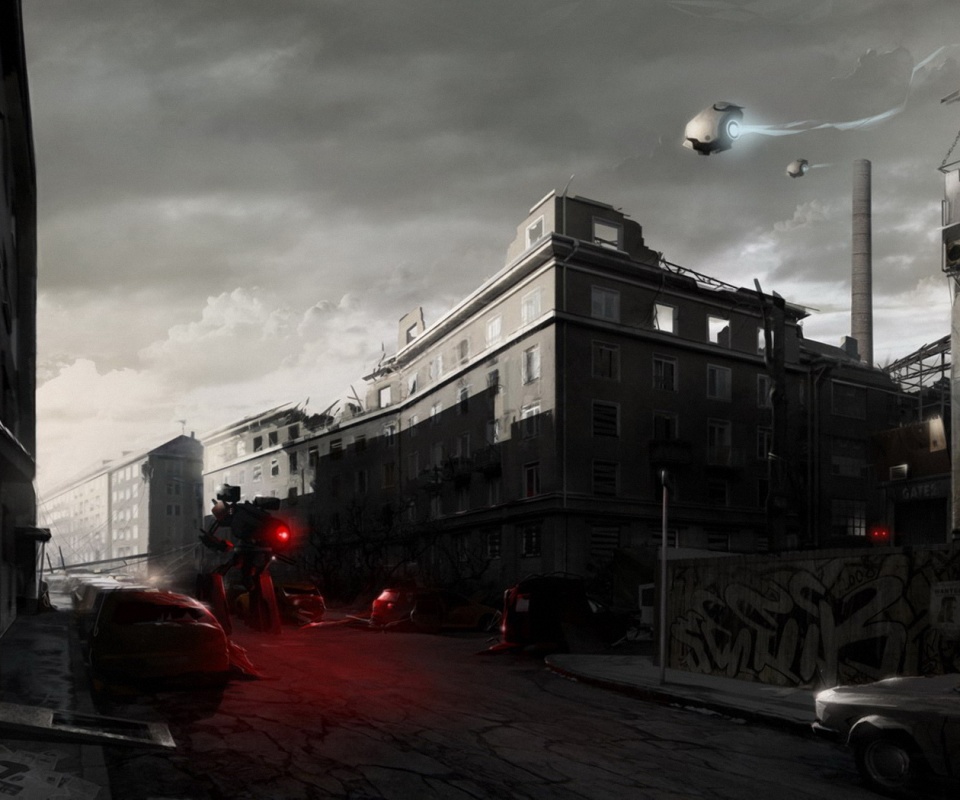 Инопланетяне в трущобах обои