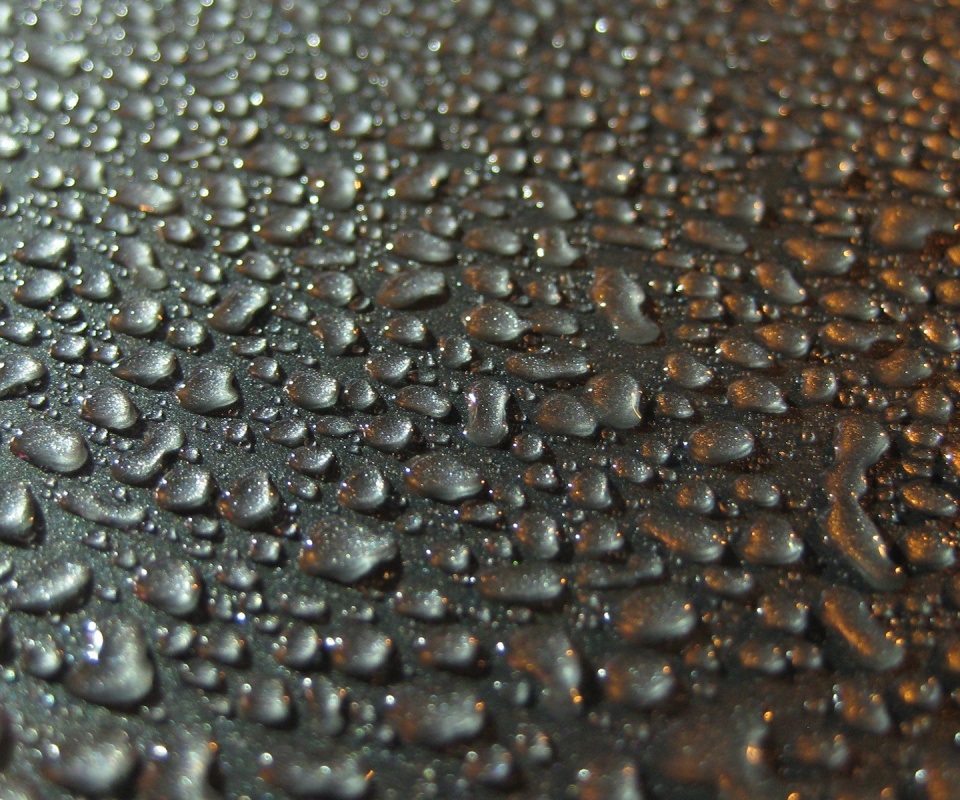 Вода собирается в капли обои