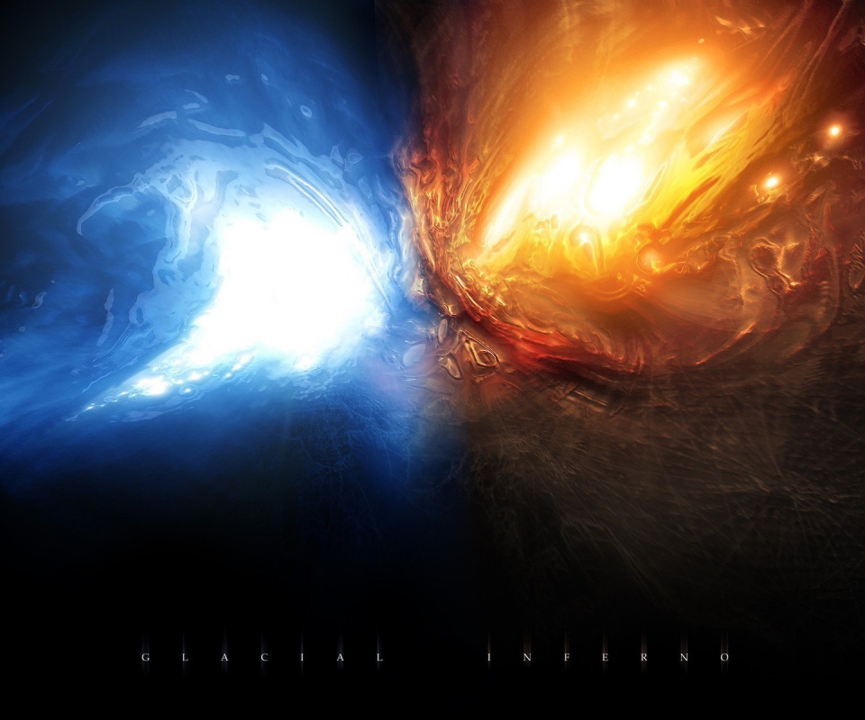 Огонь против льда обои