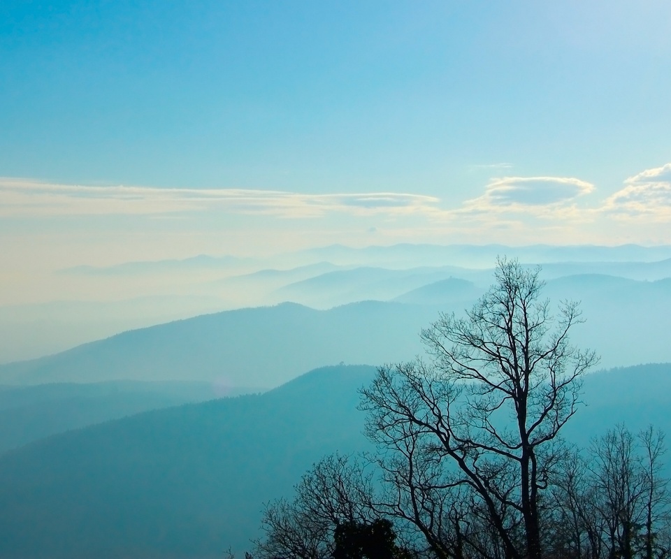 Голубые горы обои