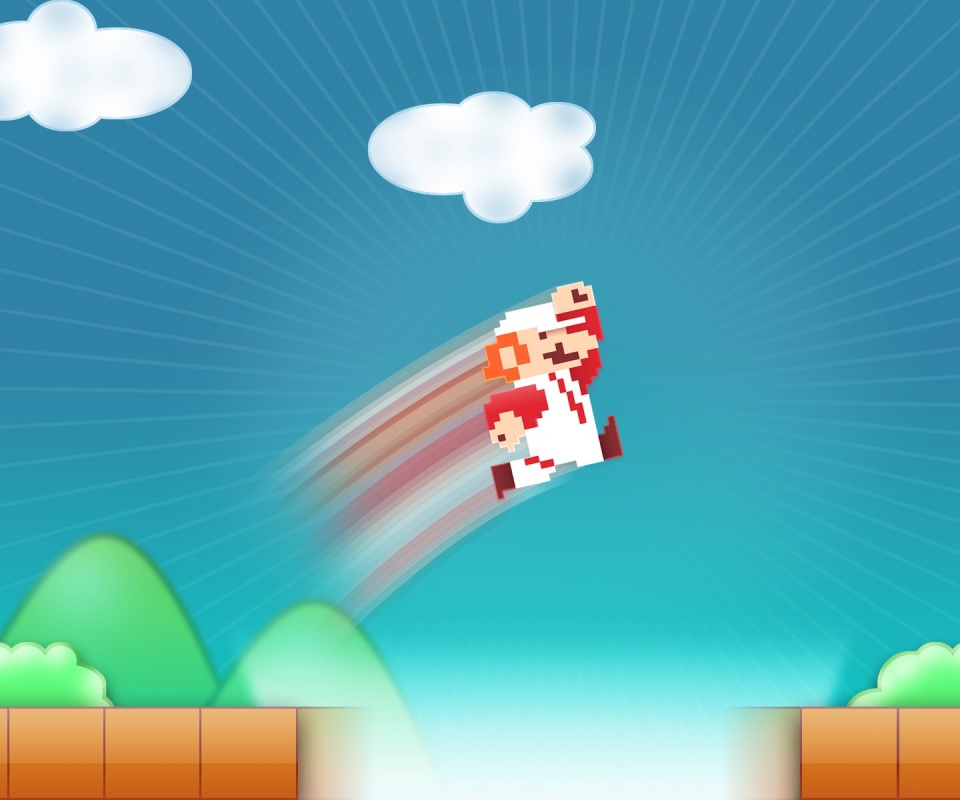 Прыжок Марио обои