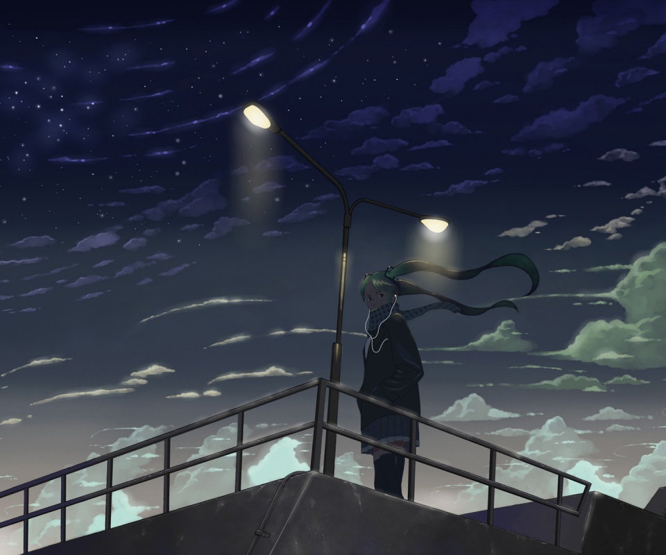 Под фонарем обои