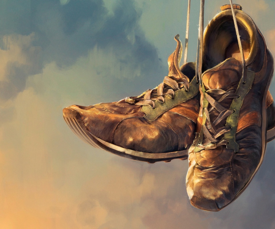 Старые кросовки обои