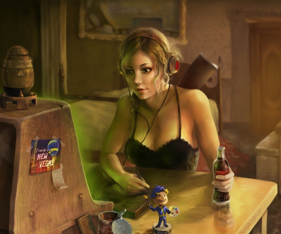 Девушка Одинокий странник обои