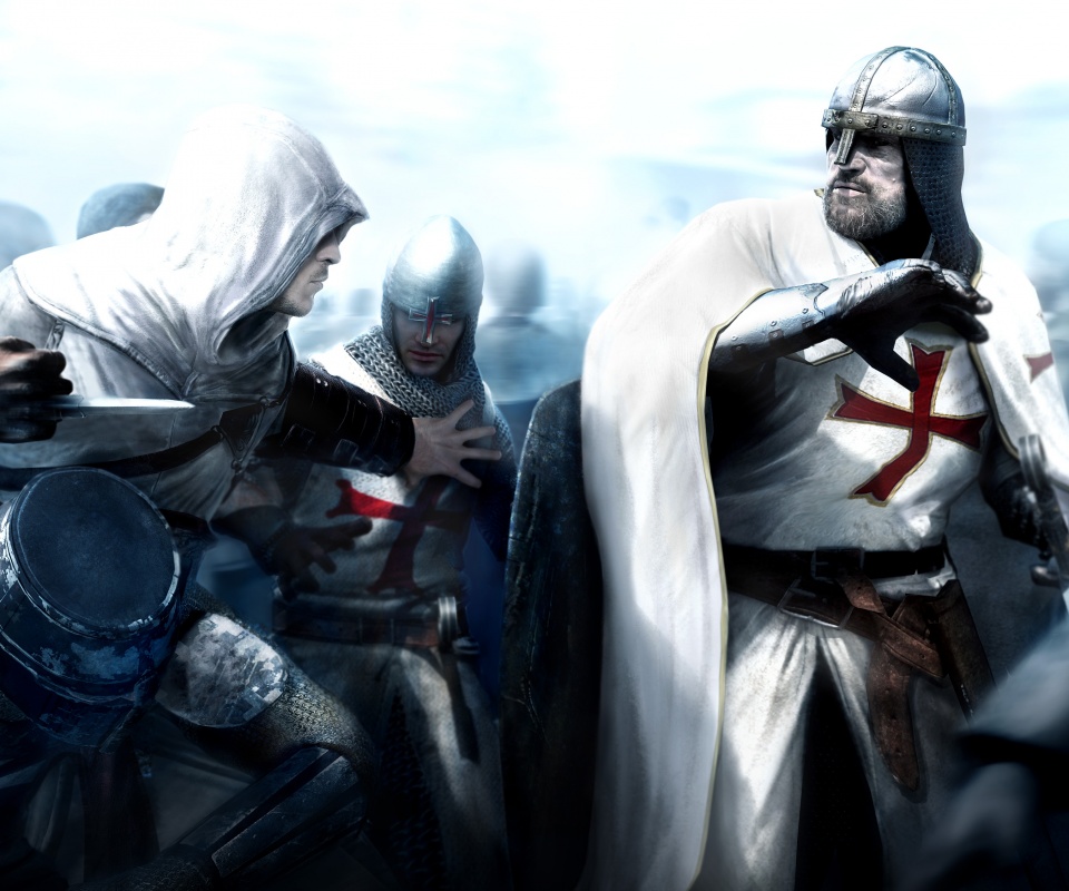 Ассасин убивает томплиера обои