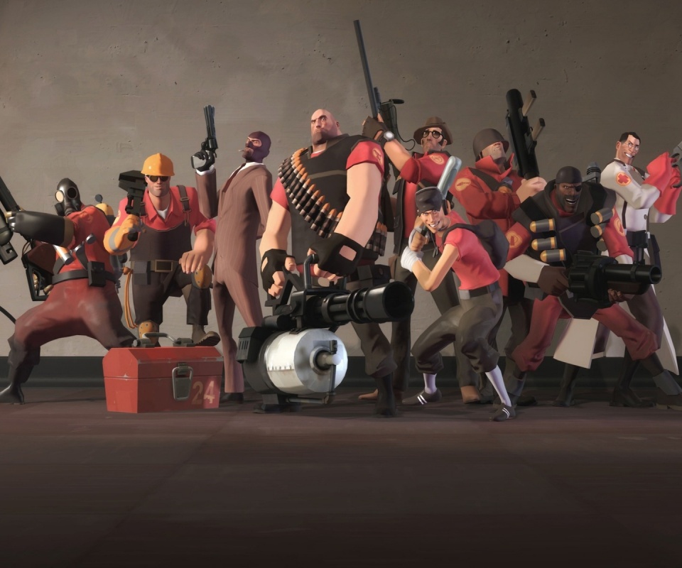 Герои игры Team Fortress 2 обои