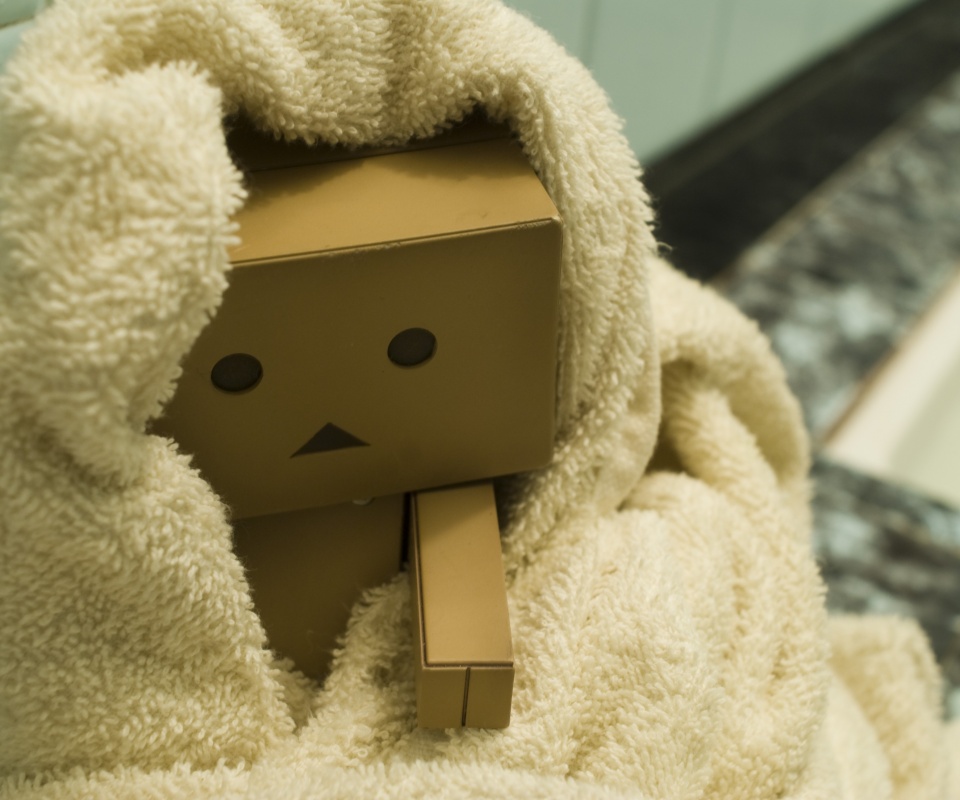 Yotsubato Danbo в полотенце обои