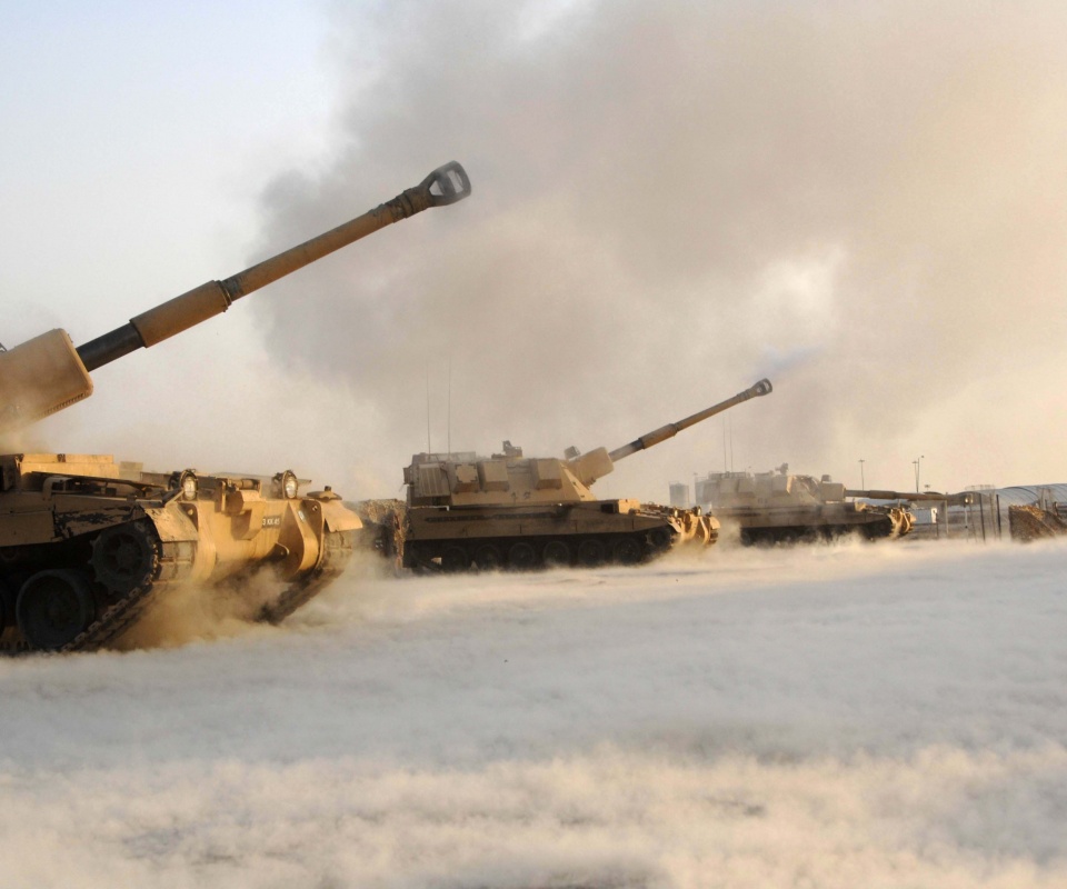 Британская самоходная артиллериская установка обои