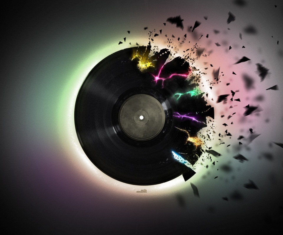 Разрывающийся винил обои