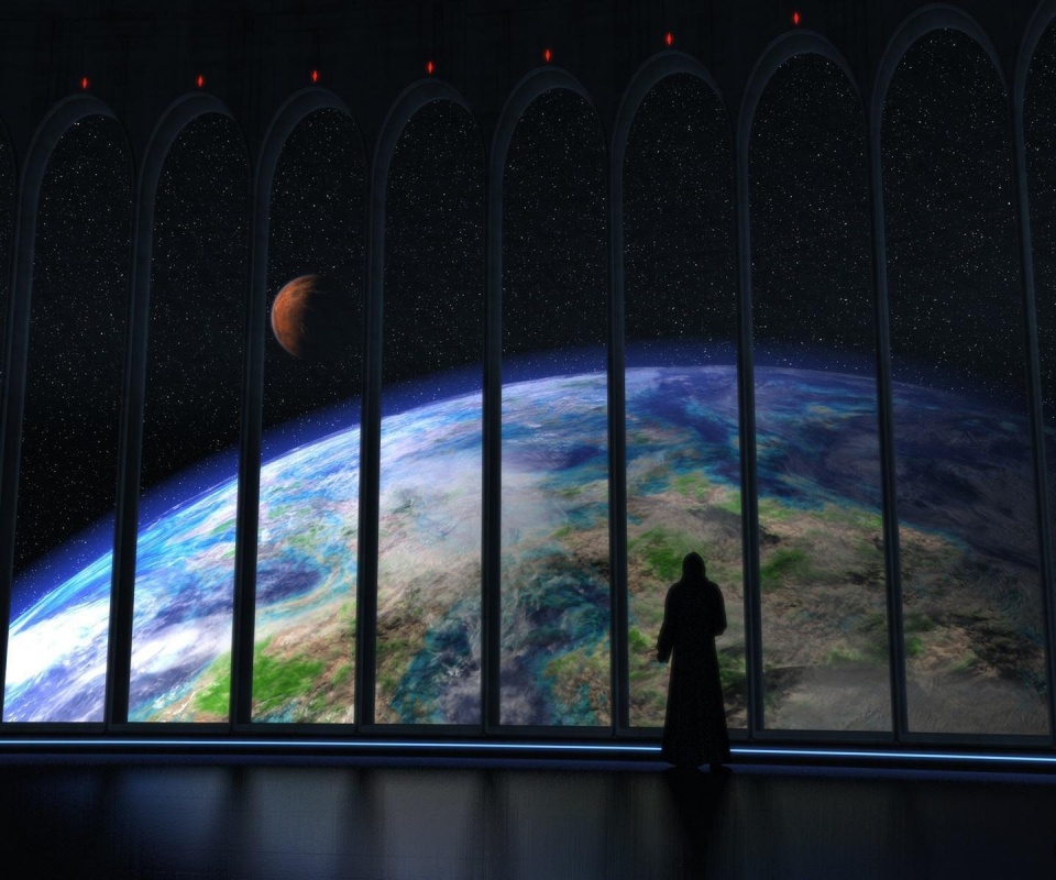 Вид на планету обои