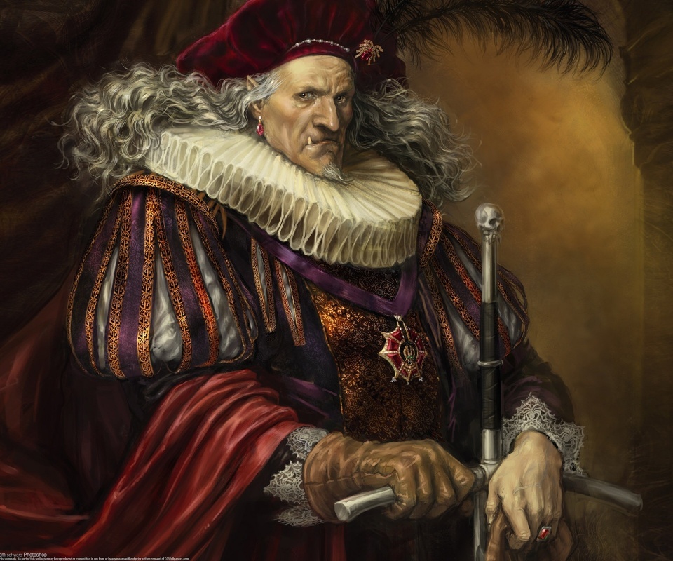 Портрет вампира обои