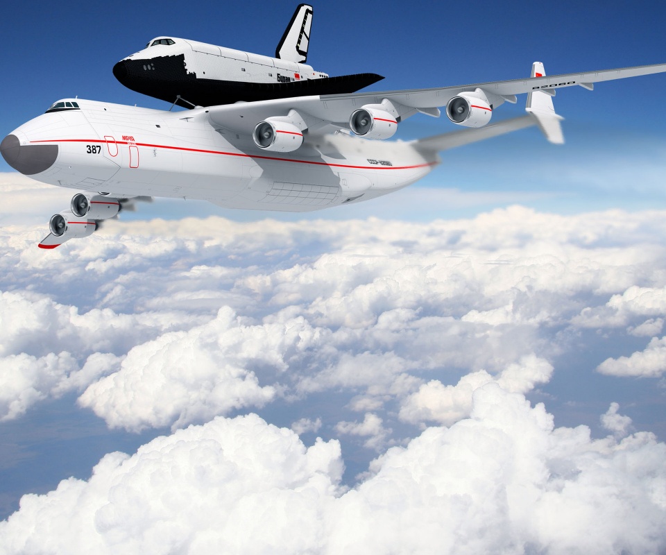 Авиатранспортировка Бурана обои