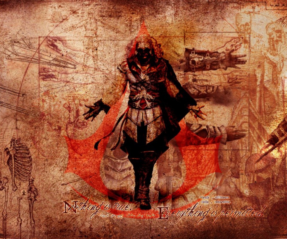 Гравюра Assasins Creed обои