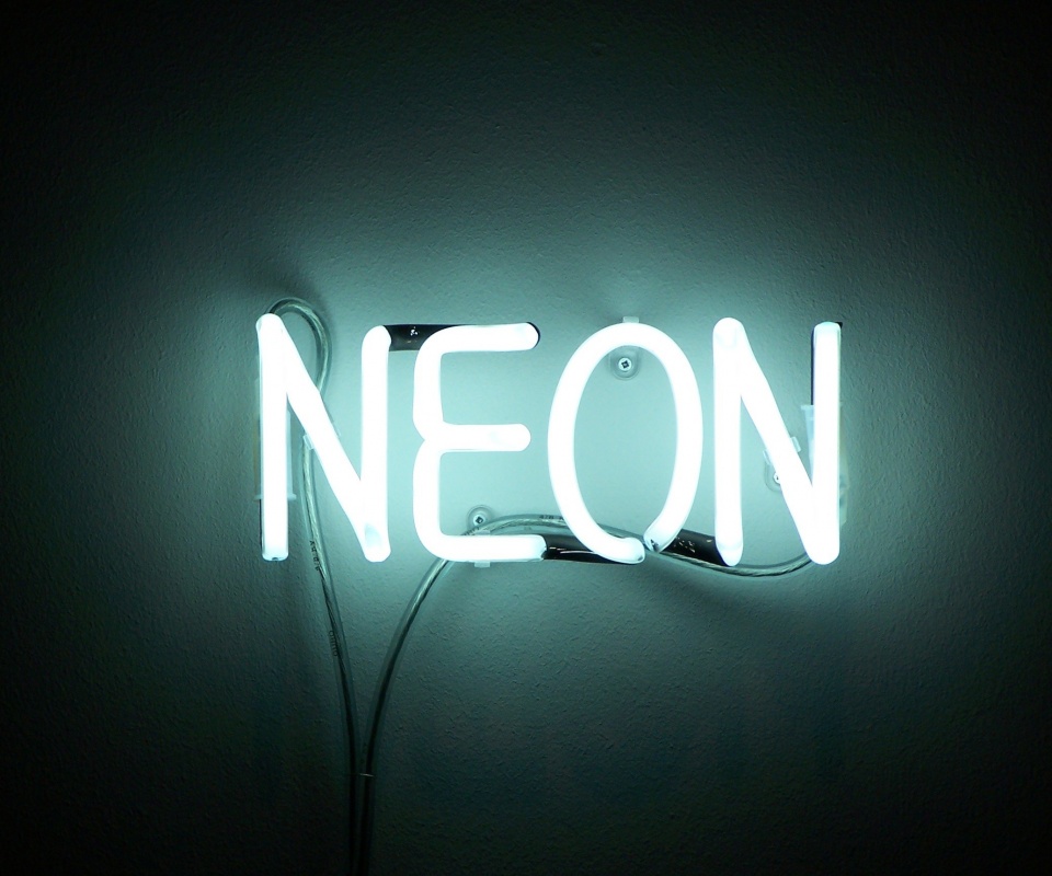 Неоновая надпись обои