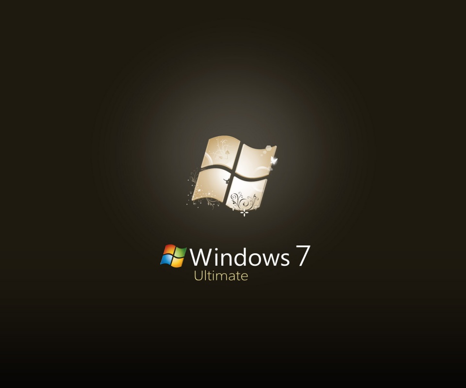 Логотип WIndows 7 Ultimate обои