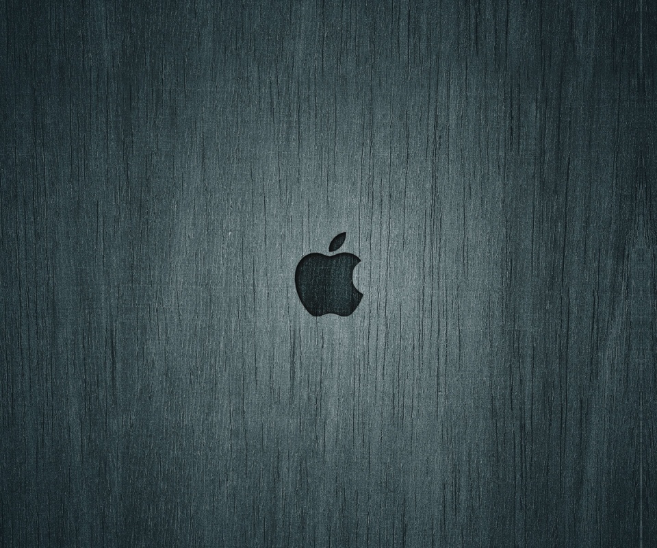 Логотип Apple на доске обои