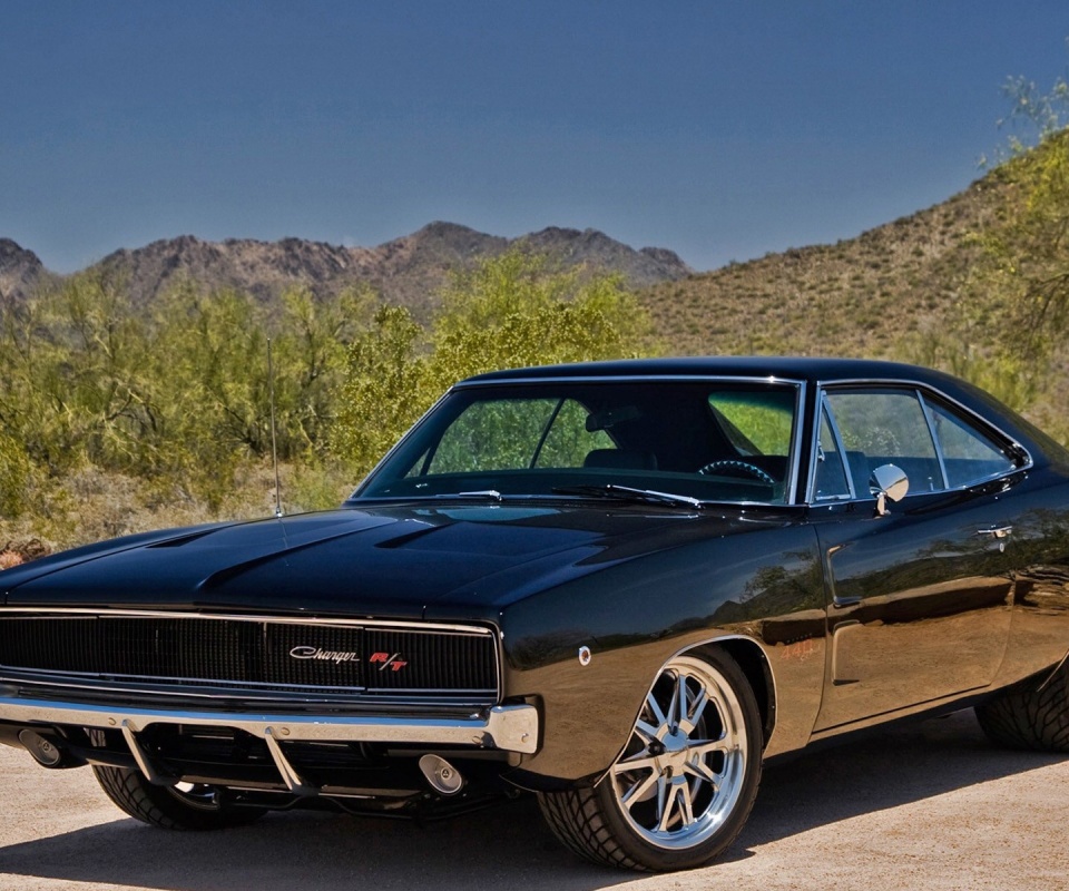 Черный Додж обои