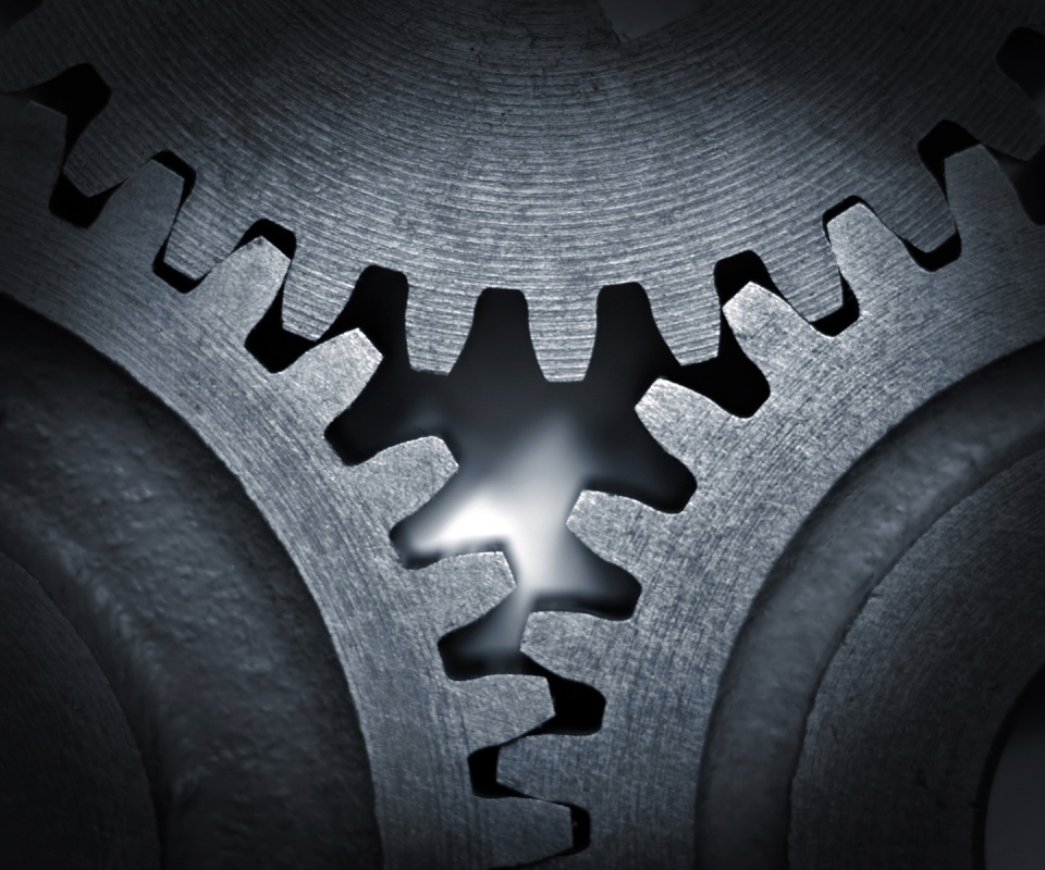 Три сцепленных шестерни обои