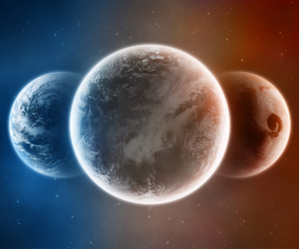 Три планеты обои