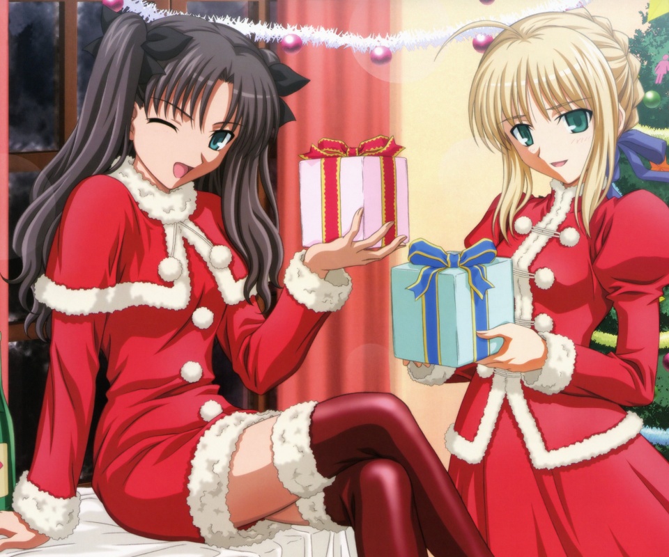 Новогдние подарки обои